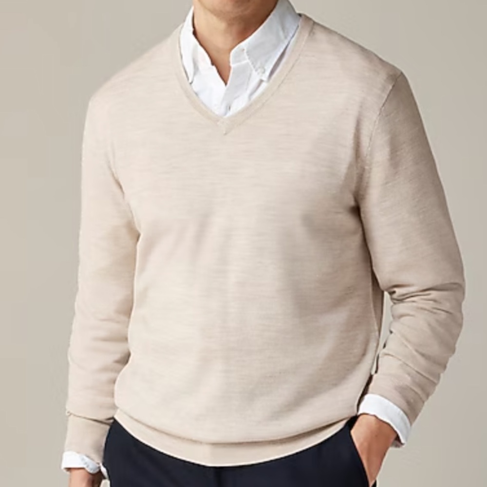 J Crew Merino wool V-neck sweater | Sz M